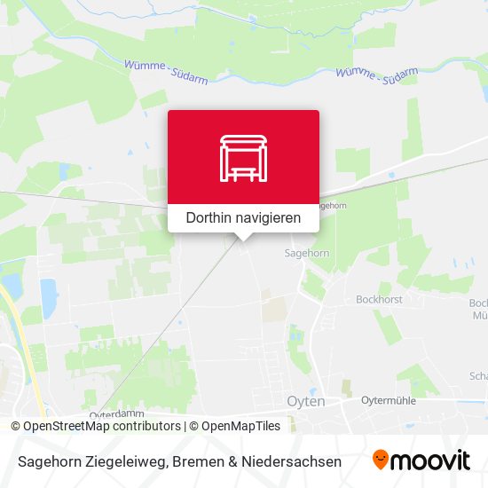 Sagehorn Ziegeleiweg Karte