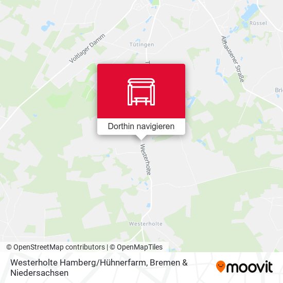 Westerholte Hamberg/Hühnerfarm Karte