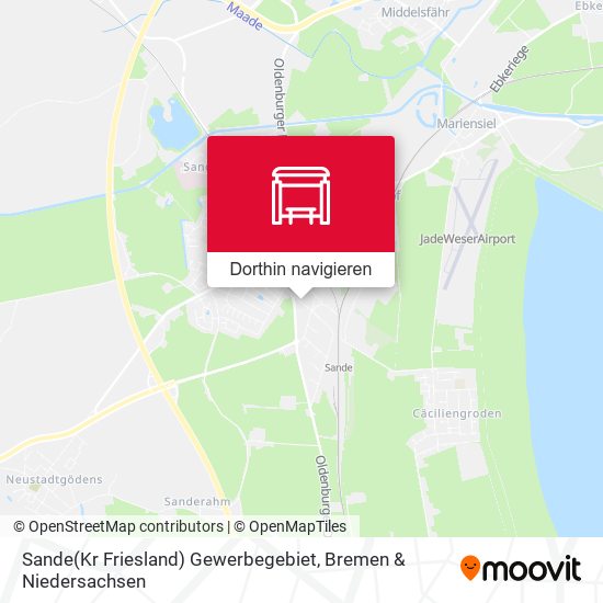 Sande(Kr Friesland) Gewerbegebiet Karte