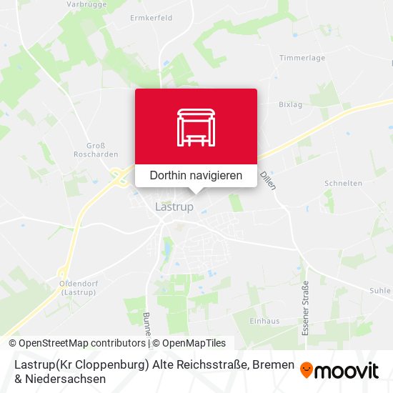 Lastrup(Kr Cloppenburg) Alte Reichsstraße Karte