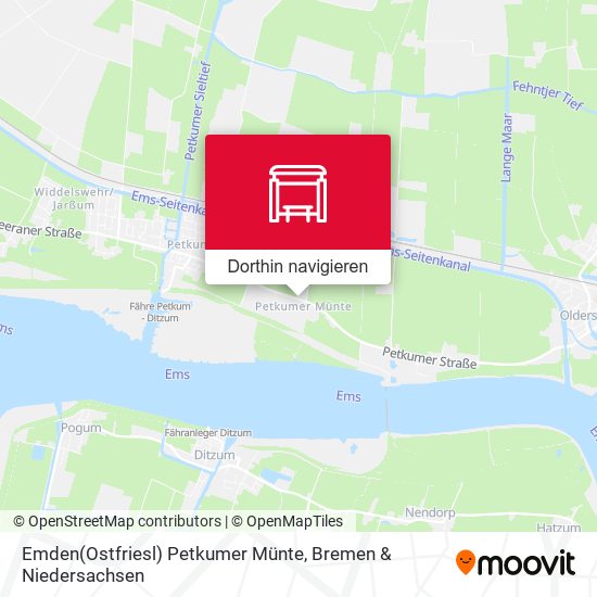 Emden(Ostfriesl) Petkumer Münte Karte