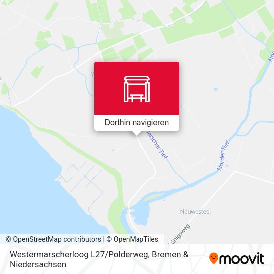Westermarscherloog L27 / Polderweg Karte