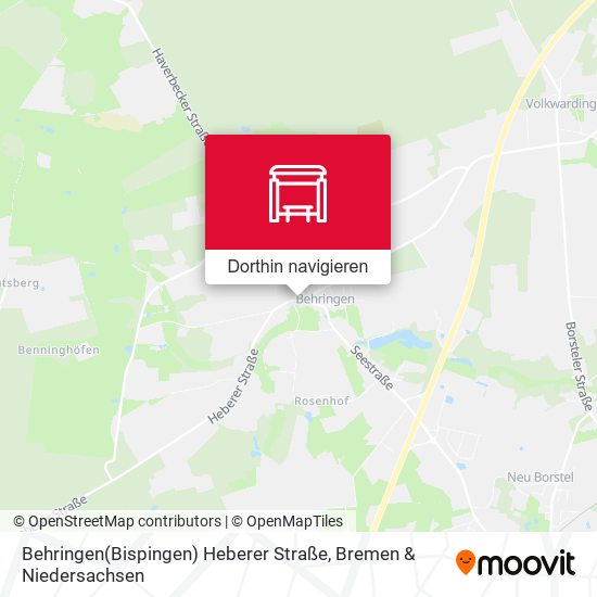 Behringen(Bispingen) Heberer Straße Karte