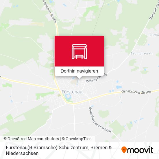 Fürstenau(B Bramsche) Schulzentrum Karte