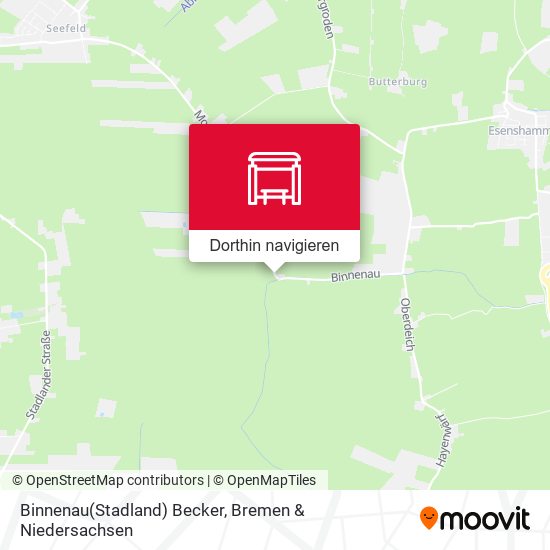 Binnenau(Stadland) Becker Karte
