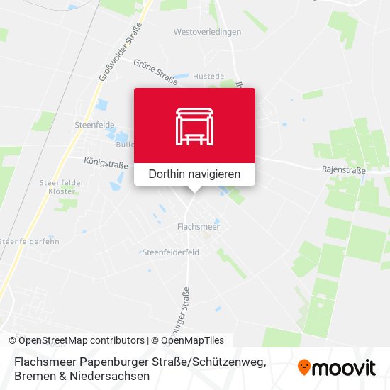 Flachsmeer Papenburger Straße / Schützenweg Karte