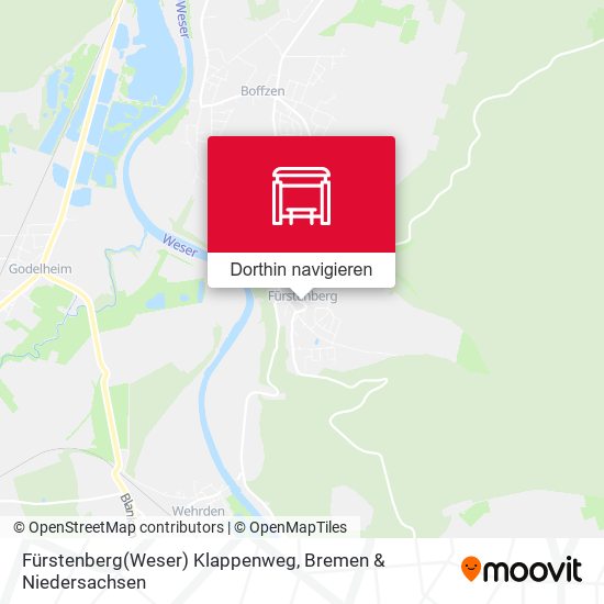 Fürstenberg(Weser) Klappenweg Karte
