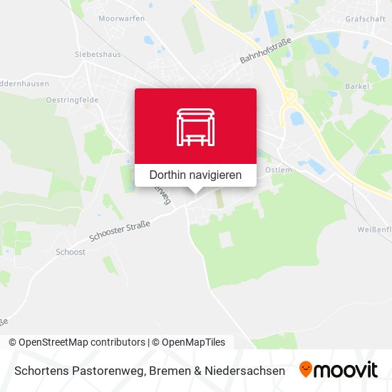 Schortens Pastorenweg Karte