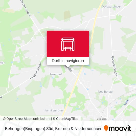 Behringen(Bispingen) Süd Karte