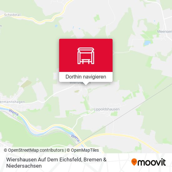 Wiershausen Auf Dem Eichsfeld Karte
