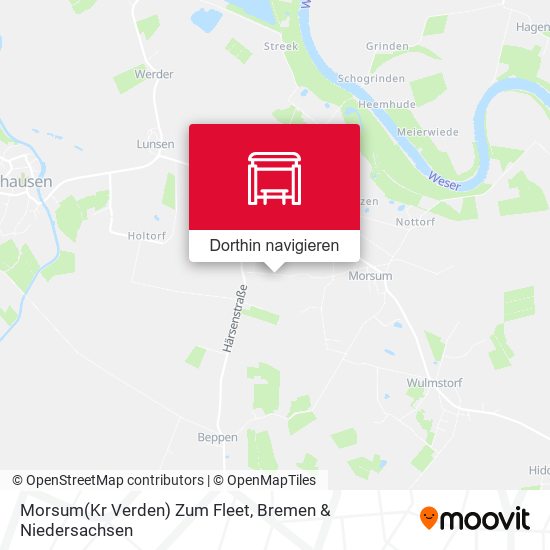 Morsum(Kr Verden) Zum Fleet Karte