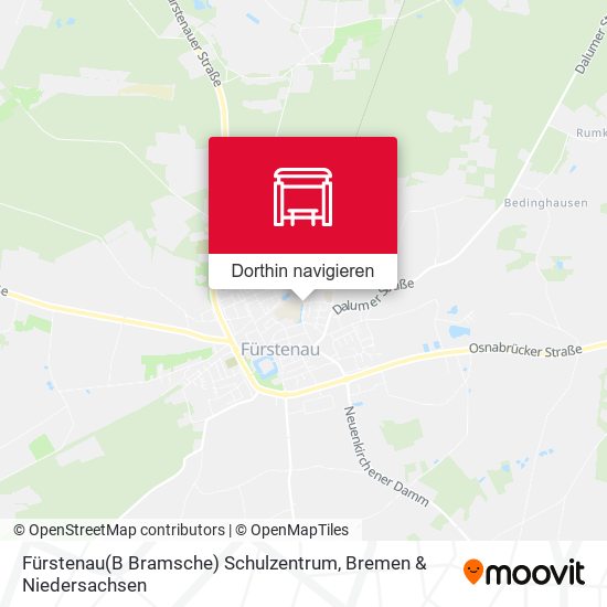 Fürstenau(B Bramsche) Schulzentrum Karte