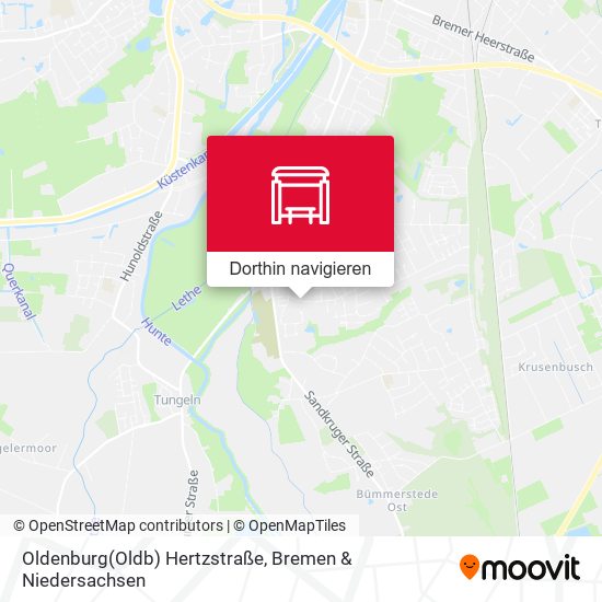 Oldenburg(Oldb) Hertzstraße Karte