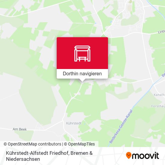 Kührstedt-Alfstedt Friedhof Karte