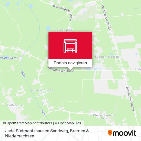 Jade-Südmentzhausen Sandweg Karte