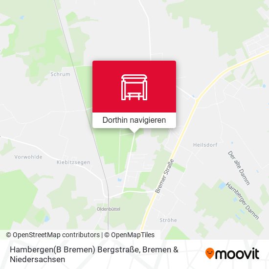Hambergen(B Bremen) Bergstraße Karte