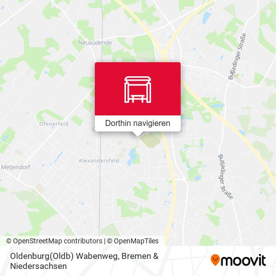 Oldenburg(Oldb) Wabenweg Karte