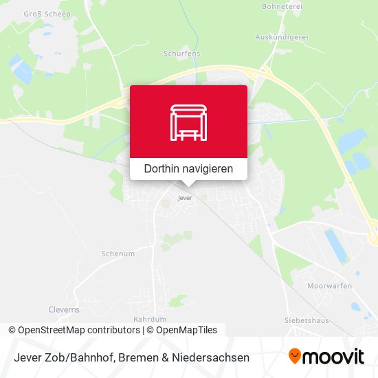 Jever Zob/Bahnhof Karte