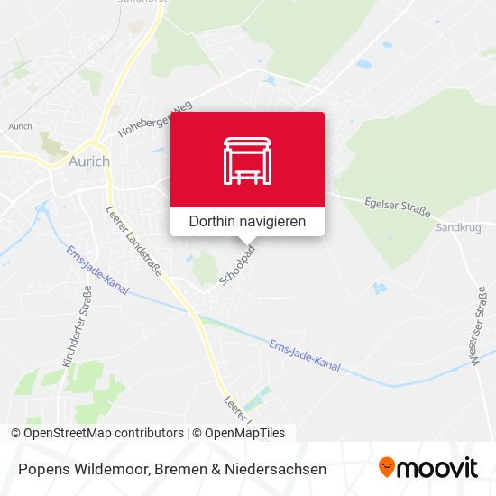 Popens Wildemoor Karte
