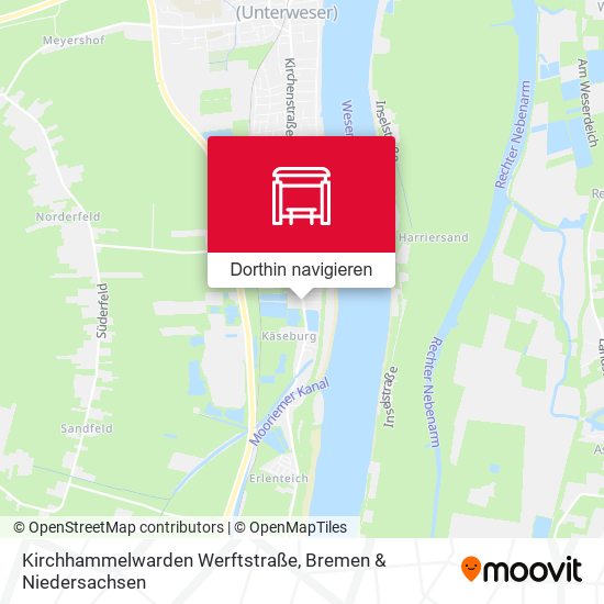 Kirchhammelwarden Werftstraße Karte