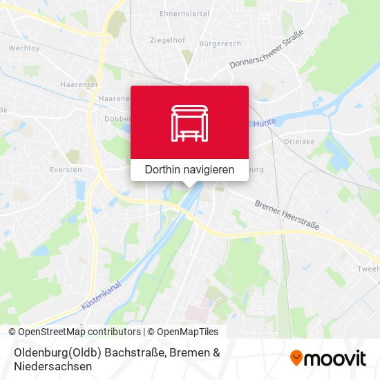Oldenburg(Oldb) Bachstraße Karte