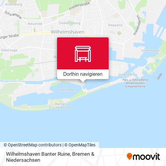 Wilhelmshaven Banter Ruine Karte