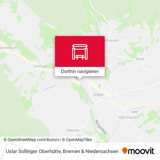 Uslar Sollinger Oberhütte Karte