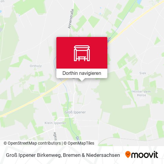 Groß Ippener Birkenweg Karte