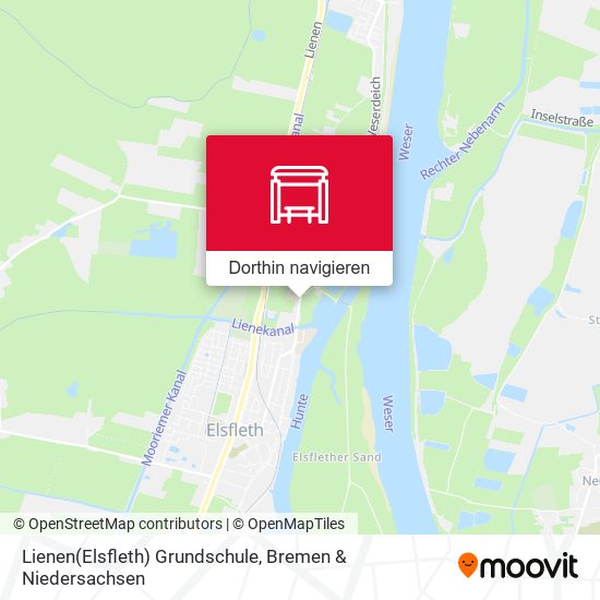 Lienen(Elsfleth) Grundschule Karte