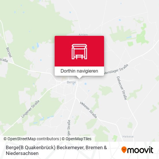 Berge(B Quakenbrück) Beckemeyer Karte