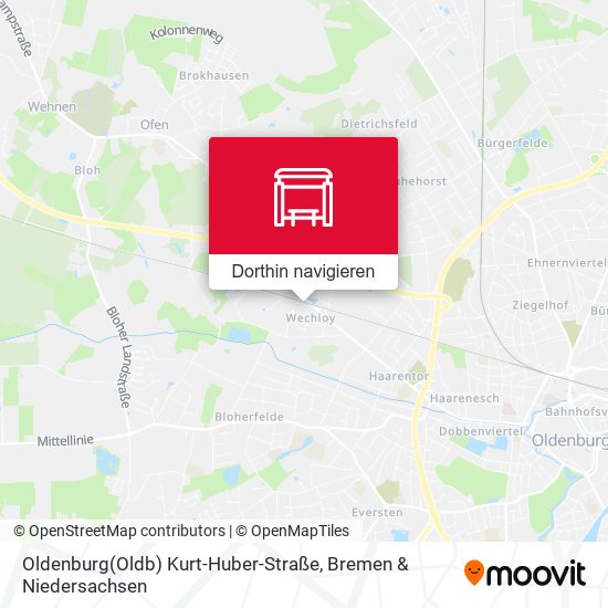 Oldenburg(Oldb) Kurt-Huber-Straße Karte