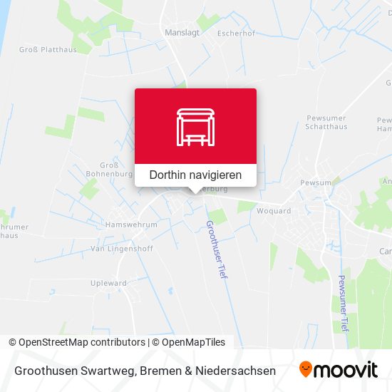 Groothusen Swartweg Karte