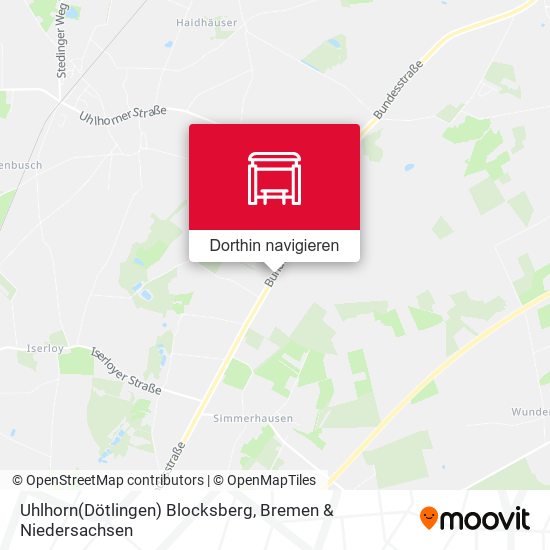 Uhlhorn(Dötlingen) Blocksberg Karte