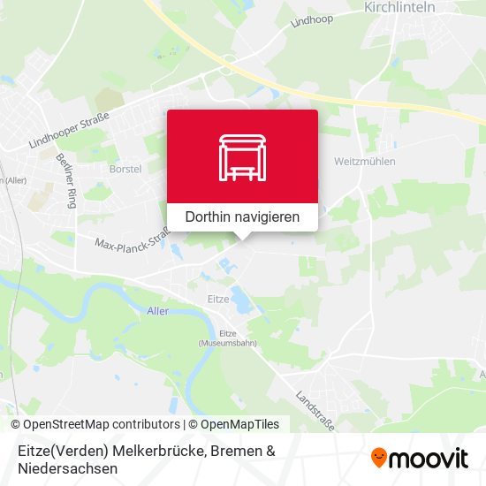 Eitze(Verden) Melkerbrücke Karte