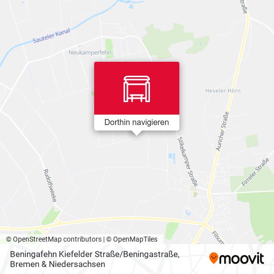 Beningafehn Kiefelder Straße / Beningastraße Karte