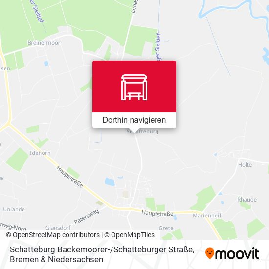 Schatteburg Backemoorer- / Schatteburger Straße Karte