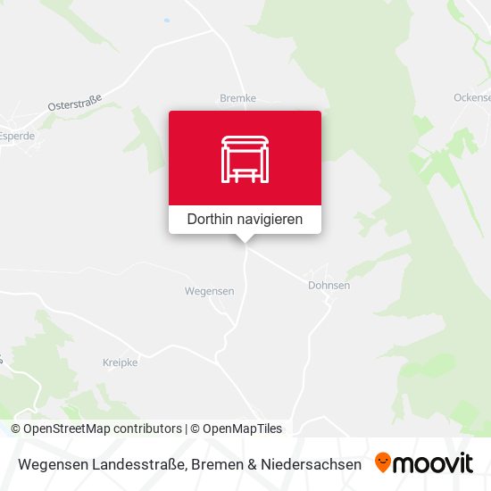 Wegensen Landesstraße Karte