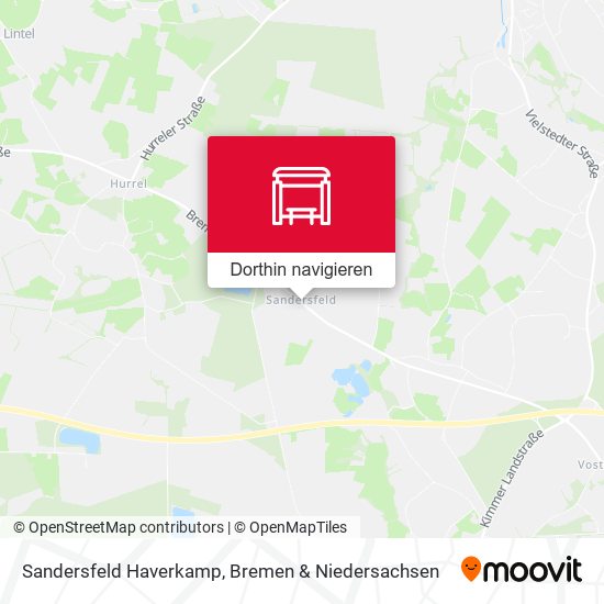 Sandersfeld Haverkamp Karte