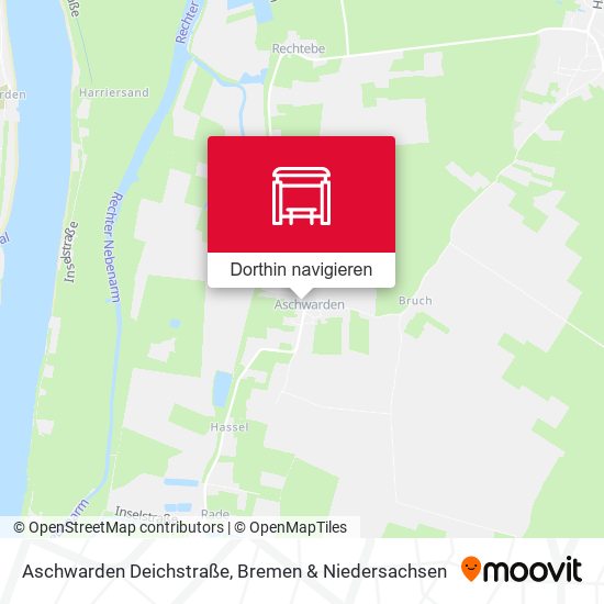 Aschwarden Deichstraße Karte