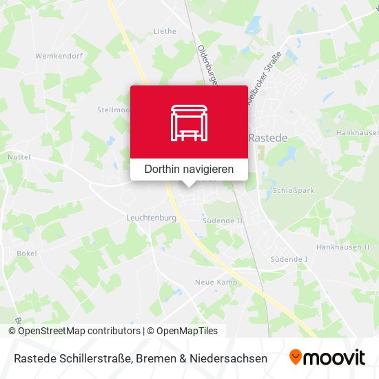 Rastede Schillerstraße Karte