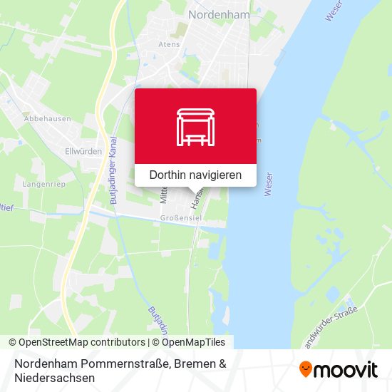 Nordenham Pommernstraße Karte