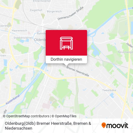 Oldenburg(Oldb) Bremer Heerstraße Karte
