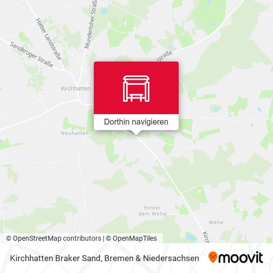 Kirchhatten Braker Sand Karte