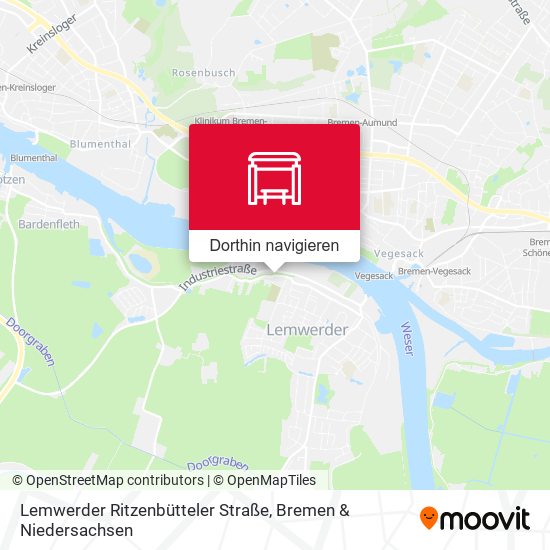 Lemwerder Ritzenbütteler Straße Karte