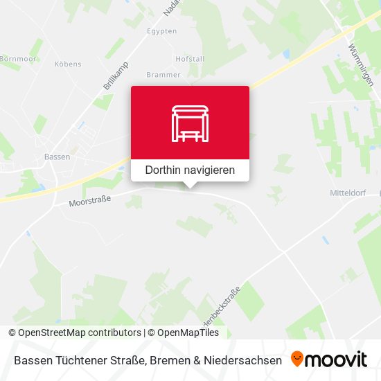 Bassen Tüchtener Straße Karte