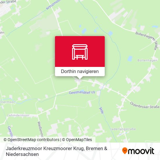 Jaderkreuzmoor Kreuzmoorer Krug Karte