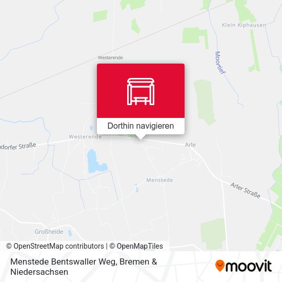 Menstede Bentswaller Weg Karte