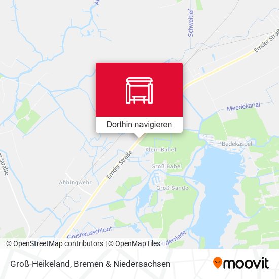 Groß-Heikeland Karte