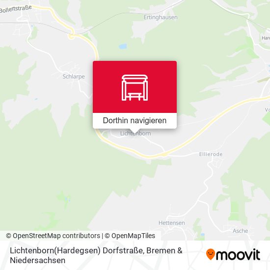 Lichtenborn(Hardegsen) Dorfstraße Karte