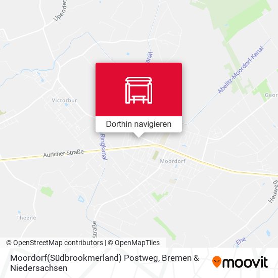 Moordorf(Südbrookmerland) Postweg Karte